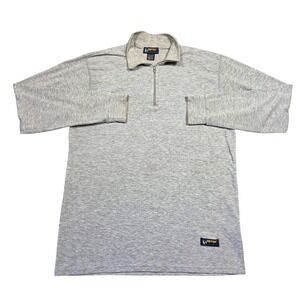 EBTEK‎ Eddie Bauer Mens L Pullover Gray Long Sleeve Active Shirt Outdoors Retro